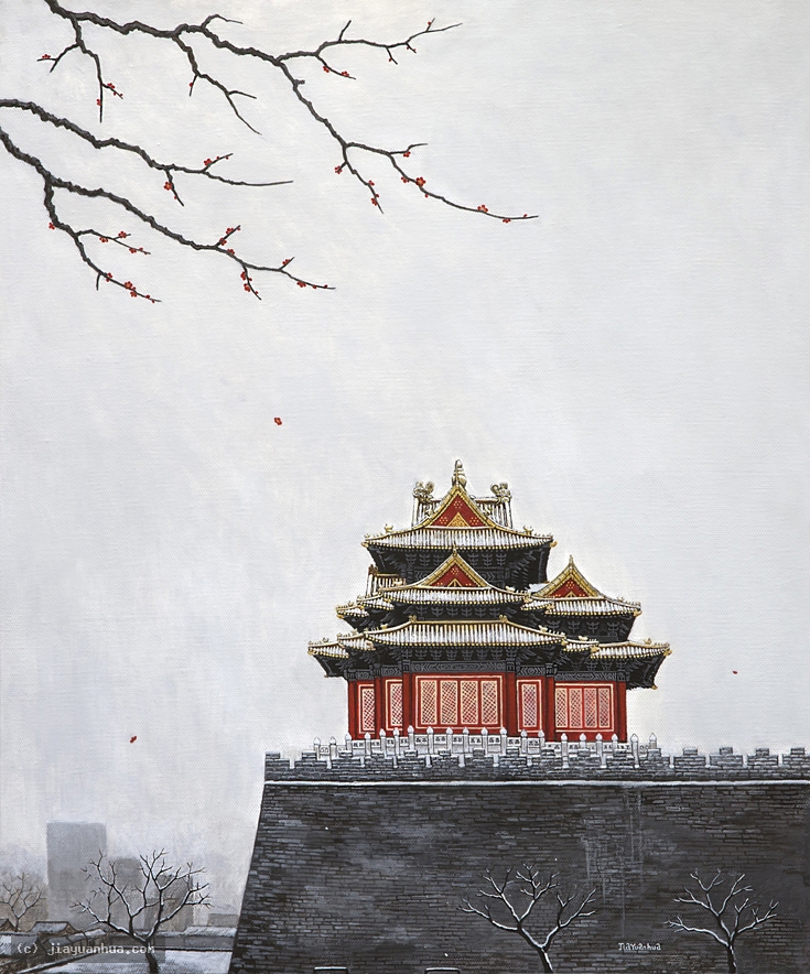 Artist JiaYuanhua, Artist Yuan hua Jia, Artist Yuanhua Jia, JiaYuanhua artwork, China contemporary art, original artwork, original painting, oil painting, acrylic painting, fine art, panda artwork, pa : Beautiful Landscape No.2